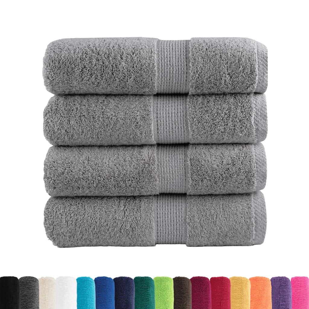 Premium Soap Towels SOLUND 4pcs Grey 30x30cm 600gsm
