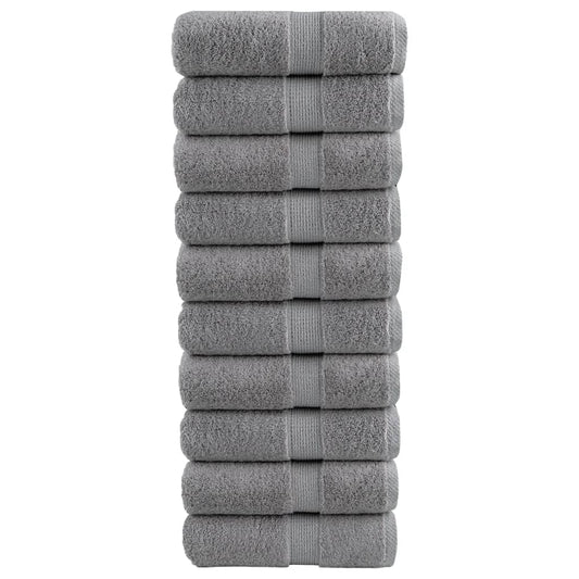 Premium Soap Towels SOLUND 10pcs Grey 30x30cm 600gsm