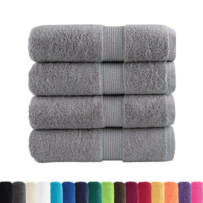 Premium Guest Towels SOLUND 4pcs Grey 30x50cm 600gsm