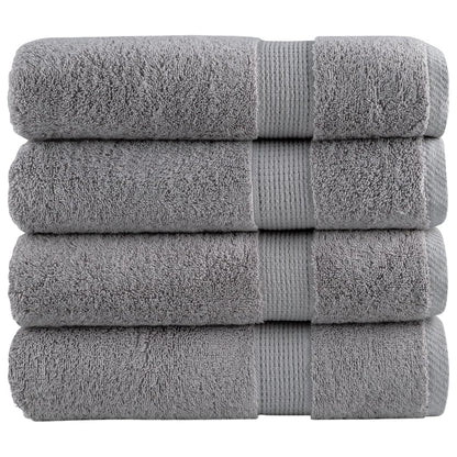 Premium Hand Towels SOLUND 4pcs Grey 50x100cm 600gsm