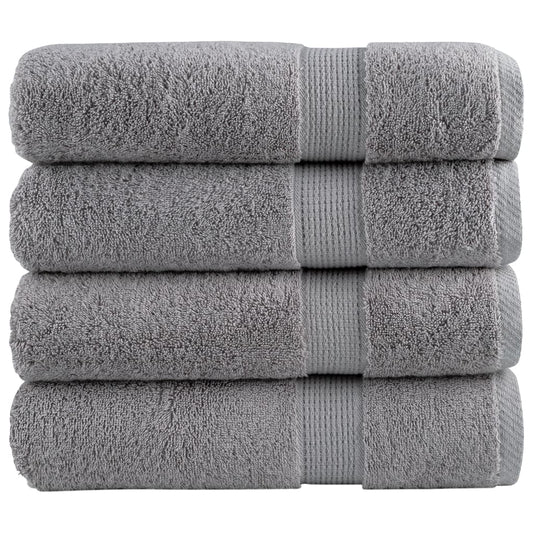Premium Hand Towels SOLUND 4pcs Grey 50x100cm 600gsm