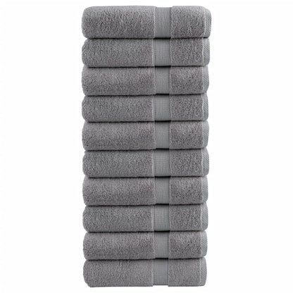 Premium Shower Towels SOLUND 10pcs Grey 70x140cm 600gsm