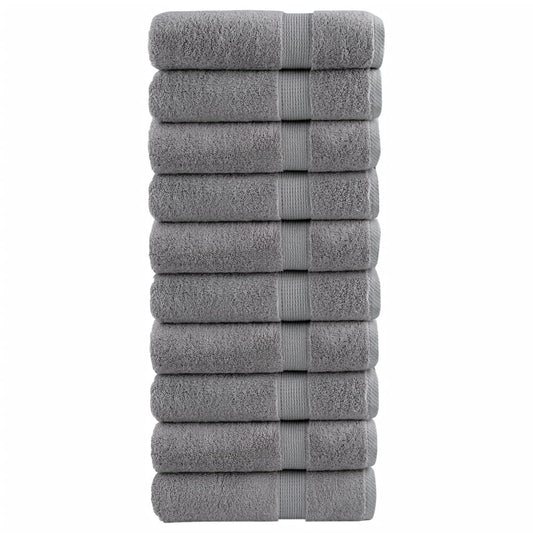 Premium Shower Towels SOLUND 10pcs Grey 70x140cm 600gsm
