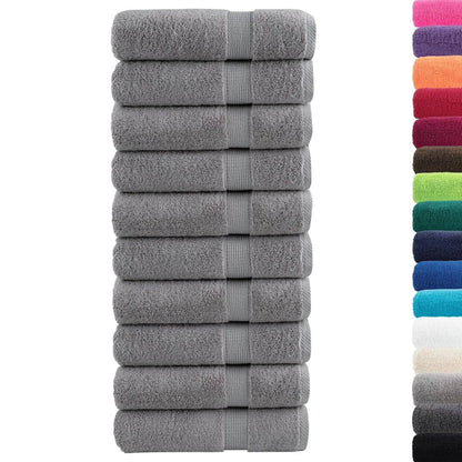 Premium Shower Towels SOLUND 10pcs Grey 70x140cm 600gsm