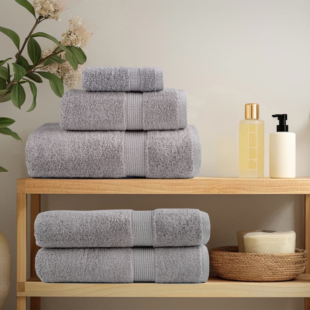 Premium Shower Towels SOLUND 10pcs Grey 70x140cm 600gsm