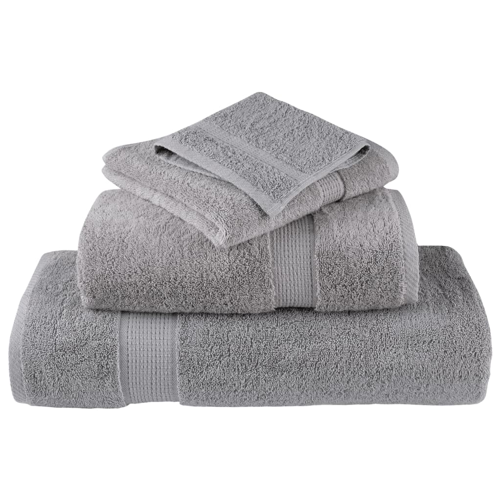 Premium Shower Towels SOLUND 10pcs Grey 70x140cm 600gsm