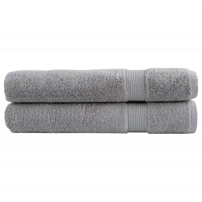Premium Towels SOLUND 2pcs Grey 100x200cm 600gsm