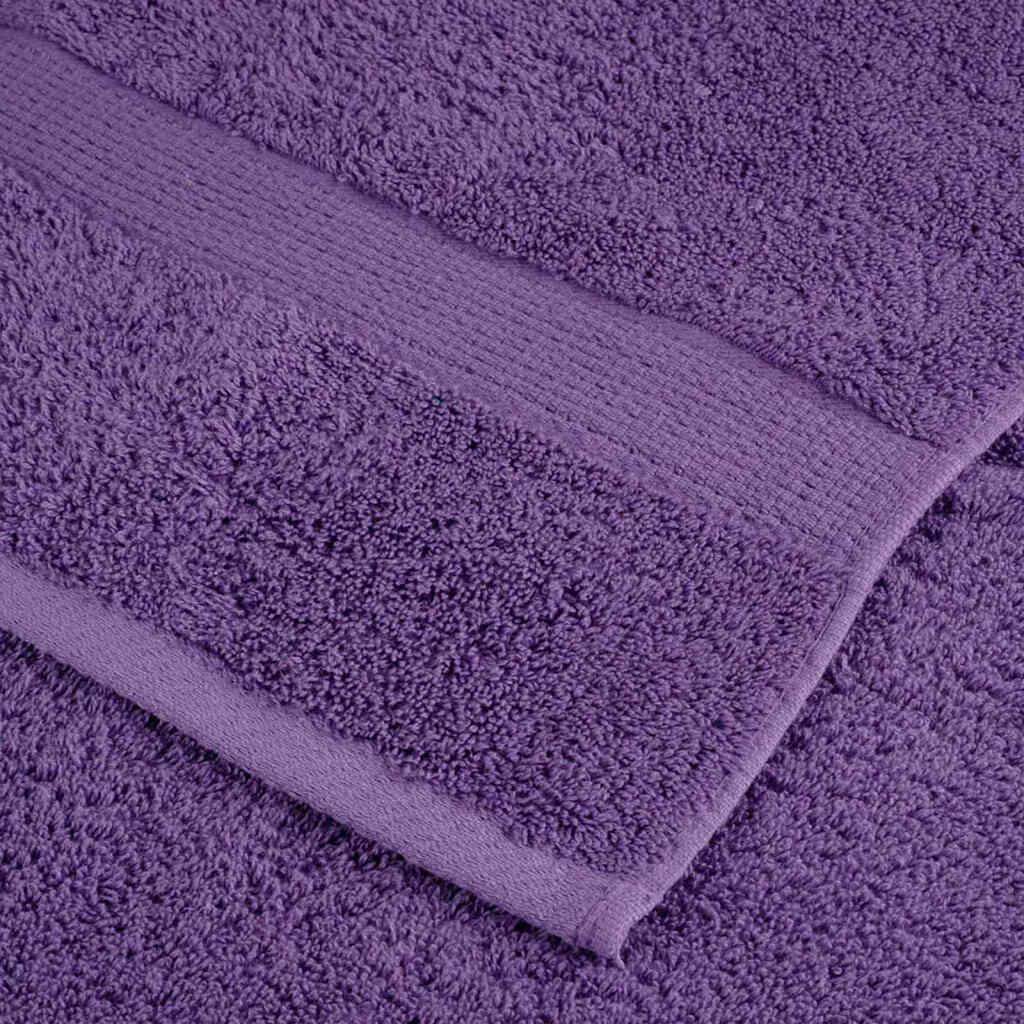 Guest Towel 4 pcs Purple 15 x 21 cm Cotton