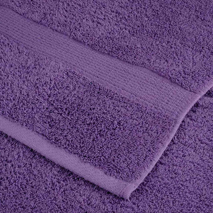 Guest Towel 4 pcs Purple 15 x 21 cm Cotton