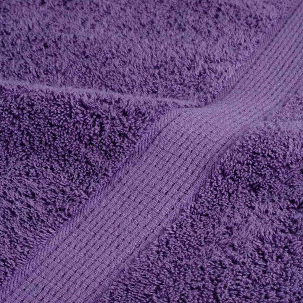 Guest Towel 4 pcs Purple 15 x 21 cm Cotton