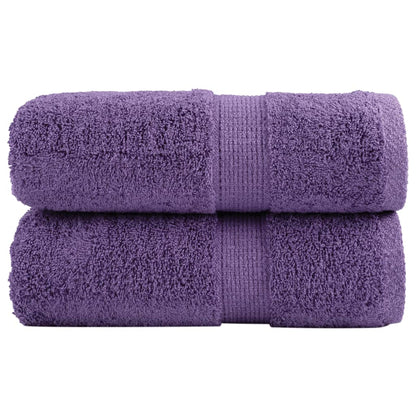 Premium Guest Towels SOLUND 2 pcs Purple 30x50 cm 600 gsm