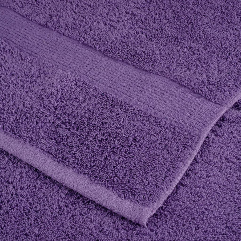 Premium Guest Towels SOLUND 4 pcs Purple 30x50 cm 600 gsm