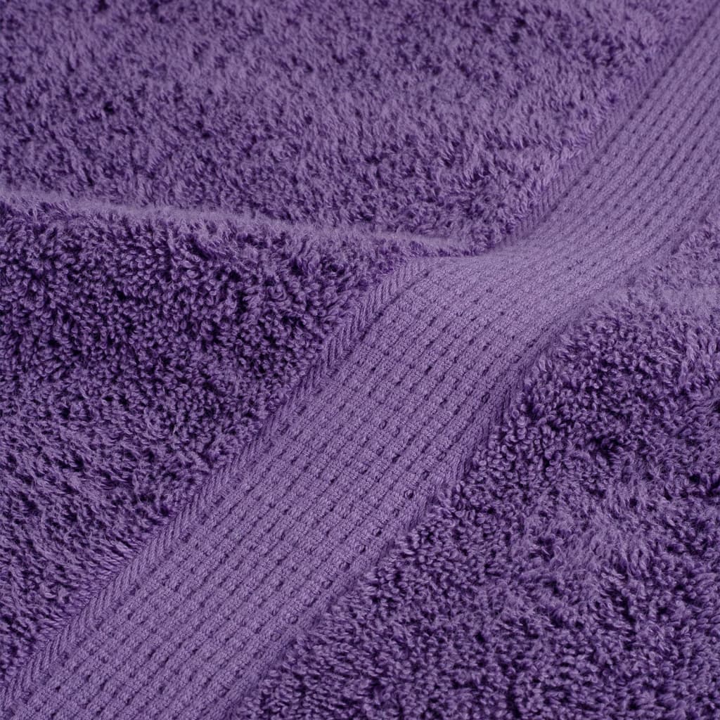 Premium Guest Towels SOLUND 10 pcs Purple 30x50 cm 600 gsm