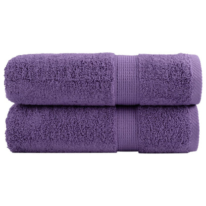 Premium Hand Towels SOLUND 2 pcs Purple 50x100 cm 600 gsm
