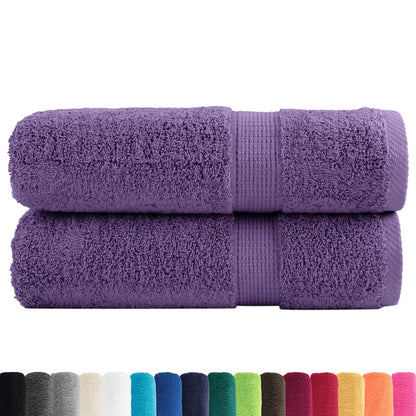 Premium Hand Towels SOLUND 2 pcs Purple 50x100 cm 600 gsm