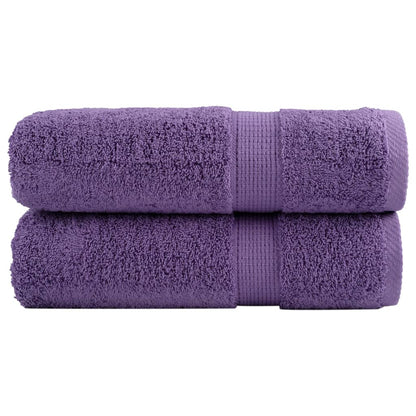 Premium Shower Towels SOLUND 2 pcs Purple 70x140 cm 600 gsm