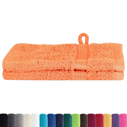 Guest Towel 2 pcs Orange 15 x 21 cm Cotton