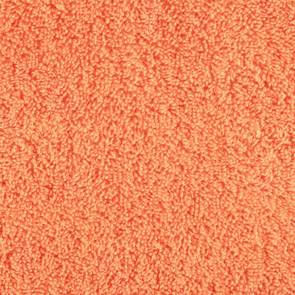 Guest Towel 10 pcs Orange 15 x 21 cm Cotton