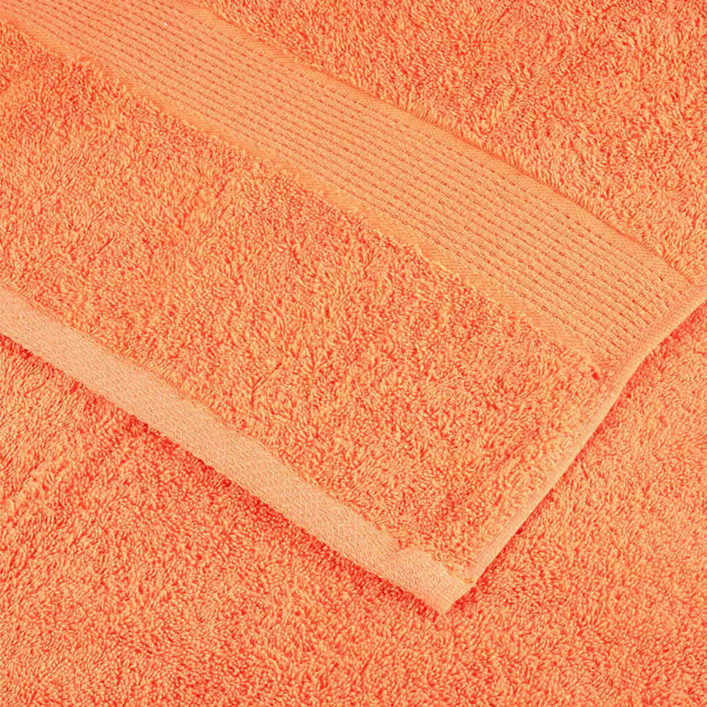 Guest Towel 10 pcs Orange 15 x 21 cm Cotton