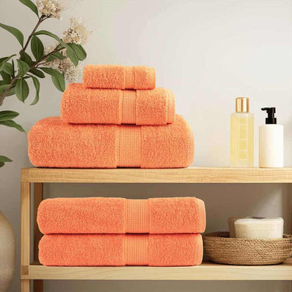 Guest Towel 10 pcs Orange 15 x 21 cm Cotton
