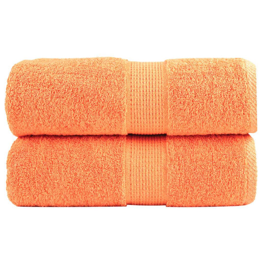 Premium Guest Towels SOLUND 2 pcs Orange 30x50 cm 600 gsm