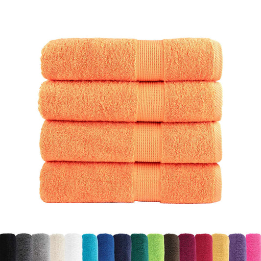 Premium Shower Towels SOLUND 4 pcs Orange 70x140 cm 600 gsm