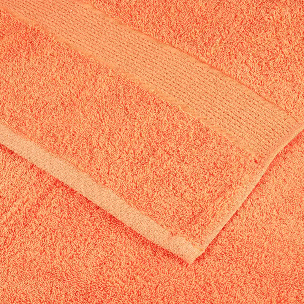 Premium Shower Towels SOLUND 4 pcs Orange 70x140 cm 600 gsm