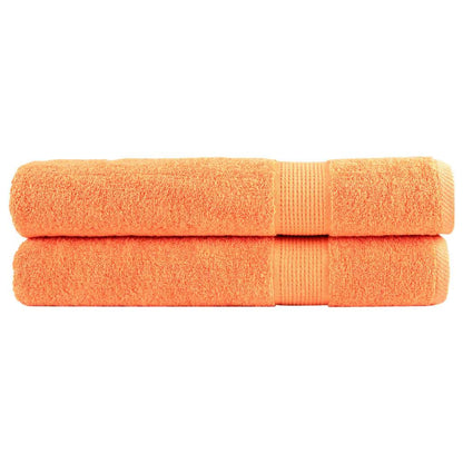 Premium Towels SOLUND 2 pcs Orange 100x200 cm 600 gsm