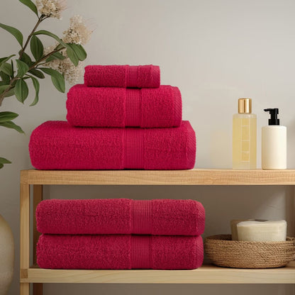 Premium Sauna Towels SOLUND 10 pcs Red 80x200 cm 600 gsm