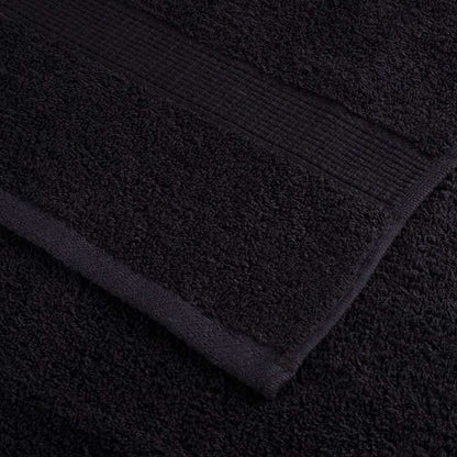 Guest Towel 4 pcs Black 15 x 21 cm Cotton