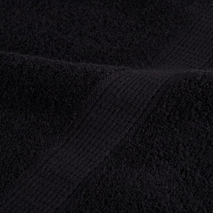 Guest Towel 4 pcs Black 15 x 21 cm Cotton