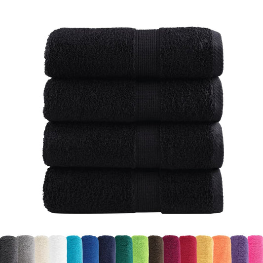 Premium Soap Towels SOLUND 4 pcs Black 30x30 cm 600 gsm