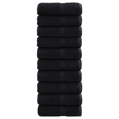 Premium Soap Towels SOLUND 10 pcs Black 30x30 cm 600 gsm