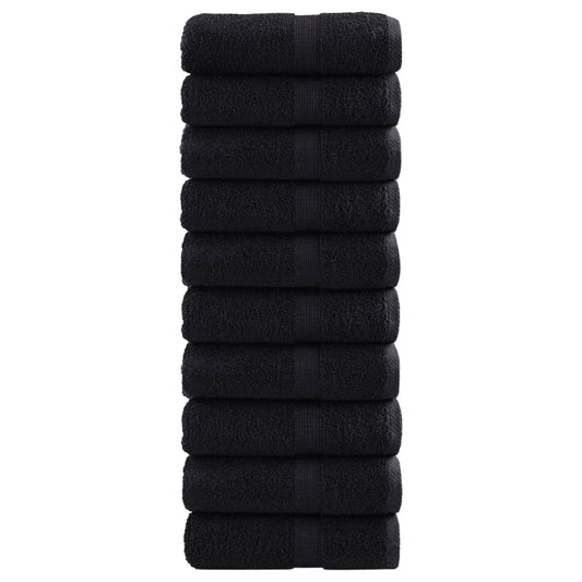 Premium Soap Towels SOLUND 10 pcs Black 30x30 cm 600 gsm