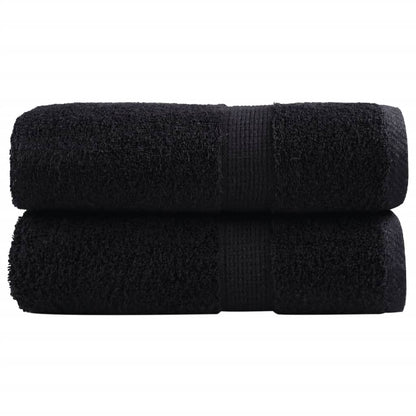 Premium Guest Towels SOLUND 2 pcs Black 30x50 cm 600 gsm