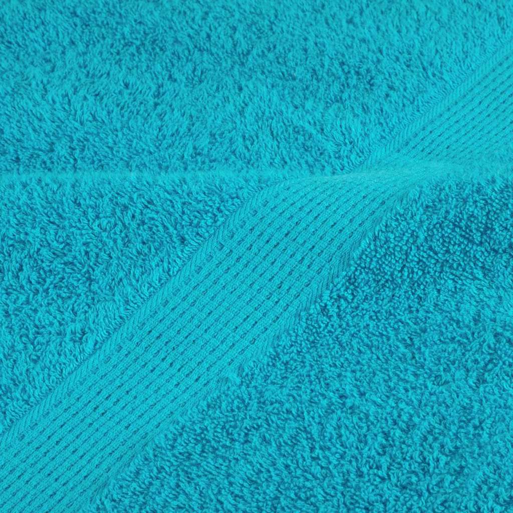 Guest Towel 2 pcs Turquoise 15 x 21 cm Cotton