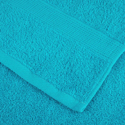 Guest Towel 4 pcs Turquoise 15 x 21 cm Cotton