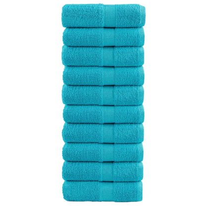 Premium Soap Towels SOLUND 10 pcs Turquoise 30x30 cm 600 gsm