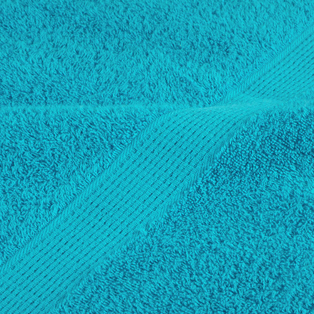 Premium Hand Towels SOLUND 4 pcs Turquoise 50x100 cm 600 gsm