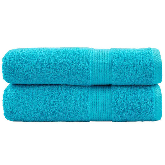 Premium Shower Towels SOLUND 2 pcs Turquoise 70x140 cm 600 gsm