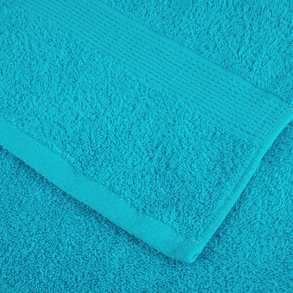 Premium Shower Towels SOLUND 2 pcs Turquoise 70x140 cm 600 gsm