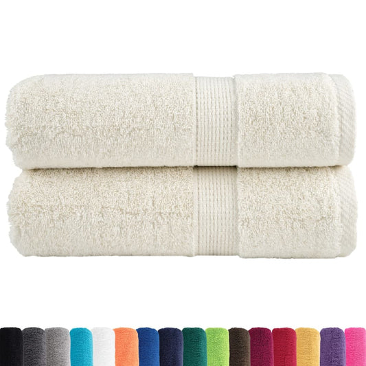 Premium Guest Towels SOLUND 2 pcs Cream 30x50 cm 600 gsm