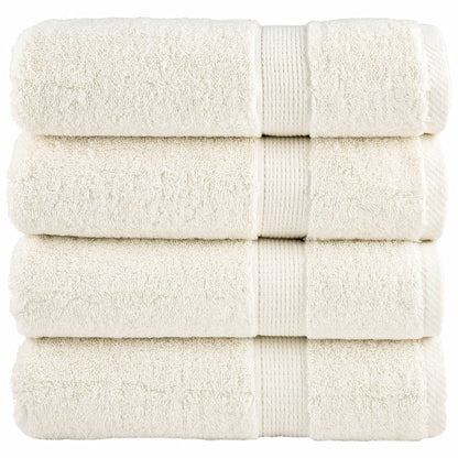 Premium Hand Towels SOLUND 4 pcs Cream 50x100 cm 600 gsm