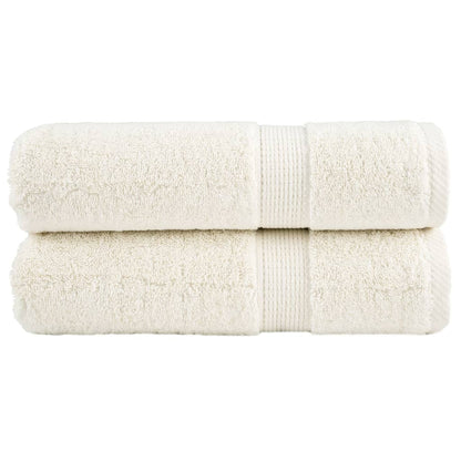Premium Shower Towels SOLUND 2 pcs Cream 70x140 cm 600 gsm