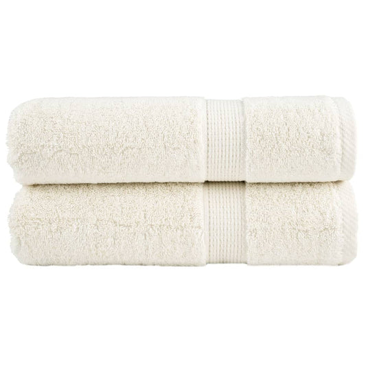 Premium Shower Towels SOLUND 2 pcs Cream 70x140 cm 600 gsm