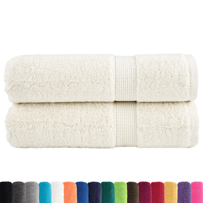 Premium Shower Towels SOLUND 2 pcs Cream 70x140 cm 600 gsm