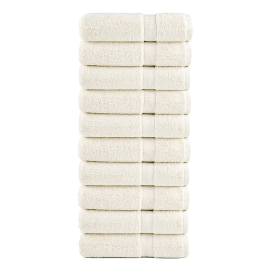 Premium Shower Towels SOLUND 10 pcs Cream 70x140 cm 600 gsm