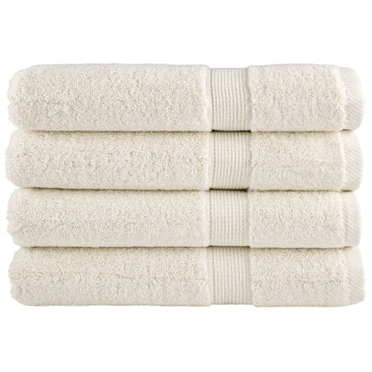 Premium Towels SOLUND 4 pcs Cream 100x200 cm 600 gsm
