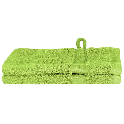 Guest Towel 2 pcs Apple green 15 x 21 cm Cotton