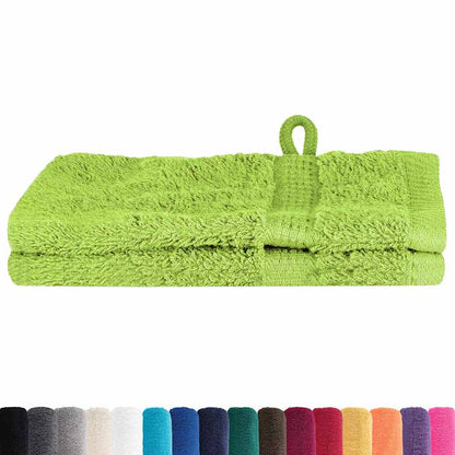 Guest Towel 2 pcs Apple green 15 x 21 cm Cotton